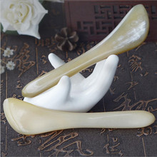 Large Natural yak horn SPA Scraping Plate Body Massager Chinese Traditional Acupuncture Massage GuaSha Board Scrape Therapy 2024 - buy cheap