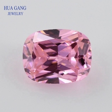 5A Pink Baguette Shape  Cut CZ Stone Synthetic Gems Cubic Zirconia For Jewelry Size 5x7~10x14 Free Shipping 2024 - buy cheap