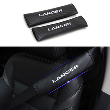 Cinturón de seguridad reflectante para coche Mitsubishi LANCER, Protección de hombro, almohadilla de diseño, cubierta de cinturón de seguridad 2024 - compra barato