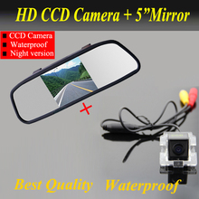 2 em 1 Auto de estacionamento para Mitsubishi Outlander CCD HD câmera de visão traseira do carro + 5 polegada HD carro espelho retrovisor monitor 2024 - compre barato