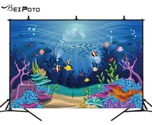 BEIPOTO Under the sea backdrop for photography background photo studio props child birthday themed party decoration baby shower 2024 - buy cheap