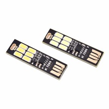 Mini lâmpada de led, 1w, 5v, 6 led, 1w, 5v, com controle de toque, luz quente/branca pura, para carregador portátil de computador 2024 - compre barato