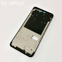 Оригинальный держатель для ЖК-экрана передняя рамка для OPPO A7 корпус средняя рамка без кнопки громкости питания для OPPO A 7 запасные части 2024 - купить недорого