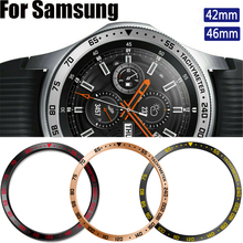 Moldura de Metal Para Samsung Galaxy Relógio 46mm/42mm Adesivo Tampa Do Caso strap banda para Engrenagem S3 Fronteira /Acessórios clássicos 46/42 2024 - compre barato