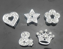 100 unids/lote 10mm estilo de mezcla de diamantes de imitación completo encanto DIY accesorios del alfabeto apto para pulsera de 10mm 2024 - compra barato