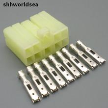 shhworldsea Free shipping 50Sets 3 series 9 pin way car electrical female plug auto wire connector sokcet 7119-3090 2024 - buy cheap