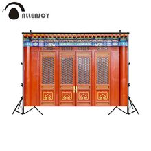 Allenjoy photography backdrop Chinese style castle door ancient new year background photo shoot prop studio photocall fabric 2024 - buy cheap
