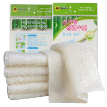 1PC White High Efficient ANTI-GREASY Bamboo Fiber Cleaning Cloth Magic Multi-function Dish Washing Cloth Towel Cleaning Rag 45gA 2024 - buy cheap