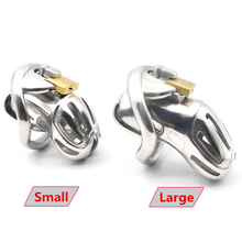 316 Stainless Steel Cock Cage,Male Chastity Device with Padlock,Penis Rings,Chastity Belt,Fetish Slave BDSM Sex Toys For Man 2024 - buy cheap