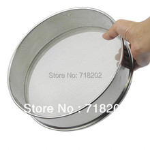 30cm*7cm stainless steel test sieve/ standard test sieve/ laboratory sieve(30/40/50/60/80/100/120/150/180/200 mesh) -1pc/lot 2024 - buy cheap