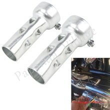 2Pcs 100/200mm*47mm Universal Motorcycle Exhaust Can DB Killer Silencer Muffler Baffle Removable Silencer Fit 50mm/2" Drag Pipes 2024 - buy cheap