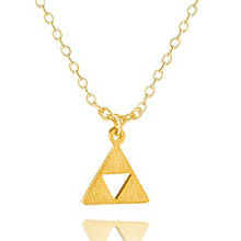 Collier Femme Anime The Legend Of Zelda Triforce Necklace Metal Figure Pendant Necklace Friendship Gift Triangle Chocker Jewelry 2024 - buy cheap