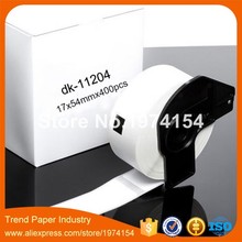6 rollos de etiquetas de DK-11204 compatibles con Brother, 17x54mm, DK-1204 p-touch, etiquetas térmicas, todo incluido, soporte de plástico 2024 - compra barato