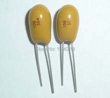 Capacitor de tântalo 20 peças, 10uf 50v 106 novo 50v10uf dip radial 2024 - compre barato