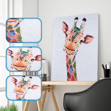5D DIY Diamond Painting Animals Full Drill Square Round Diamond Embroidery Giraffe Cross Stitch New Arrival Home Decoration 2024 - buy cheap