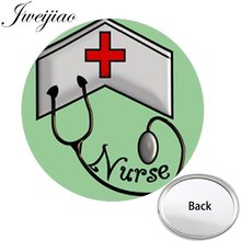 JWEIJIAO-Mini espejo de bolsillo plano de un lado para enfermera, estetoscopio compacto, portátil, para maquillaje, espejo de mano para bolso de viaje 2024 - compra barato