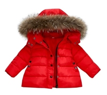 Detachable Winter Jackets for Boys1-8 Years Kids Fur Collar Hooded Warm Outerwear Coats for Boys Clothes Kids Outerwear Coats 2024 - buy cheap