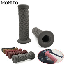 7/8" 22MM Vintage rubber Cafe Racer handlebar Motorcycle handle grips For DUCATI Hypermotard 796 821 939 950 1100 ST4S 748 900 2024 - buy cheap