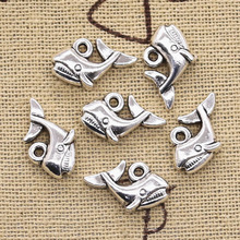 20pcs Charms Double Sided Lovely Whale 15x10mm Antique Bronze Silver Color Plated Pendants Making DIY Handmade Tibetan Jewelry 2024 - buy cheap