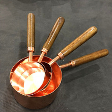 Rose Gold Stainless Steel Measuring Cup Kitchen Measuring Spoons Scoop For Baking Sugar Coffee Measuring Tools ZA6836 2024 - buy cheap