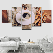 The coffee 5 Piece HD Wallpapers Art Canvas Print modern Poster Modular art painting for living room Home Decor 2024 - buy cheap