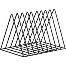 Nordic triangle simple wrought iron desktop storage rack shelf file magazine Bookend office rack Stationery Organizer Holder 2024 - buy cheap