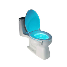 Novedad de lámpara LED para asiento de inodoro con Sensor de movimiento, tazón de inducción de luz infrarroja con cambio automático para 8 colores de iluminación nocturna de baño 2024 - compra barato