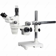 Microscopio Trinocular con Zoom definitivo, suministros de AmScope, 2X-225X, Trinocular con soporte de brazo único 2024 - compra barato