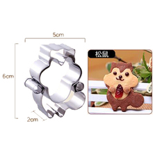 Squirrel Shape Cookie Cutter DIY Fondant Chocolate Cake Embossing Stencil Mold Biscuit Cute Combined Animal Mold Baking Tools 2024 - buy cheap