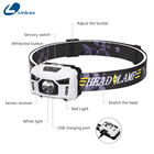 Mini Induction Headlamp USB Rechargeable HeadLight LED Head Torch Built-in 1200mAh Battery Multi-function Head Light 2026 - buy cheap Mini Induction Headlamp USB Rechargeable HeadLight LED Head Torch Built-in 1200mAh Battery Multi-function Head Light 2026 - buy cheap