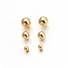 3 pares de pendientes de tuerca redondos de moda para mujeres estilo coreano aleación de Zinc Color oro bolas marca accesorios de joyería 2024 - compra barato