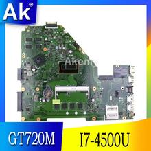 AK X550LC Laptop motherboard For Asus X550LC X550LD A550L Y581L W518L X550LN Test original mainboard 4GB-RAM I7-4500U GT720M 2024 - buy cheap