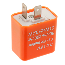 12V Speed Adjustable 2-Pin LED Flasher Relay Motorbike Turn Signal Indicator water-proof design Plastic. 2024 - buy cheap