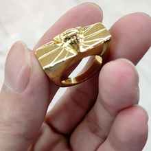 Anel de ouro egípcio, novo design exclusivo da torre, novo anel de triângulo simples de aço inoxidável para homens e mulheres 2024 - compre barato