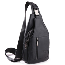 Men Genuine Leather Crossbody Chest Bags Real Cowhide Casual Riding Shoulder Bag Male Sling Backpack Rucksack 2024 - buy cheap