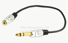 1/8" 3.5mm Stereo Female Jack to 1/4" 6.35mm Stereo Male Plug Headphone Adapter Converter Cable 30CM/Free DHL Shipping/100PCS 2024 - buy cheap