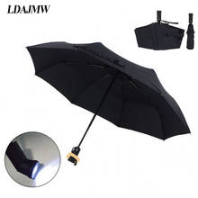 LDAJMW New High quality Automatic Folding Umbrella LED Flashlight Lampumbrella Umbrella Anti-uv Sun/rain Sun Novelty Umbrella 2024 - buy cheap
