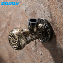 DooDii Antique Bronze Angle Valve 1/2"malex1/2 Kitchen Bathroom Accessories Angle Valve for Toilet  Sink Water Stop Valve Toilet 2024 - buy cheap