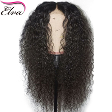 Glueless Lace Front Wig Pre Plucked With Baby Hair Curly Brazilian Remy Hair Lace Front Human Hair Wigs For Black Women Elva 2024 - buy cheap