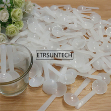 Cuchara de plástico blanco transparente, mascarilla cosmética en polvo, cucharas rellenables F1288, 1g 2024 - compra barato