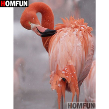 HOMFUN Full Square/Round Drill 5D DIY Diamond Painting "Animal flamingo" Embroidery Cross Stitch 5D Home Decor Gift A17910 2024 - buy cheap