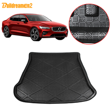 Buildreamen2-alfombra de barro para coche Volvo S60, cubierta trasera del maletero, revestimiento para suelo, 2011, 2012, 2013, 2014, 2015, 2016, 2017, 2018 2024 - compra barato