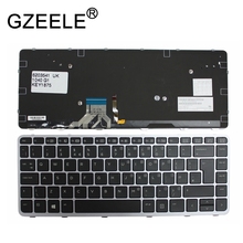 GZEELE New UK Layout Keyboard For HP Elitebook Folio 1040 G1 1040 G2 2024 - buy cheap