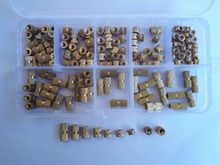 150pcs M3 Copper Brass Knurl Insert Nuts Metric Threaded Assortment Set Kit 2024 - buy cheap