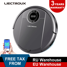 Liectroux-robô aspirador de pó zk808 2021, limpa pisos e tapetes, com wi-fi, mapa de navegação, tanque de água, sucção de 3kpa, aspira casa seca e molhada 2024 - compre barato