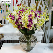 JAROWN-flores de orquídeas artificiales, flores decorativas de seda y plantas artificiales para mesa, arreglos para boda, fiesta, Decoración de casa, Accor 2024 - compra barato