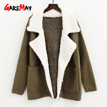 Velvet Jacket For Women Winter Coats 2020 Autumn Jackets Outwear Women Long Knitted Jacket Knitting Womens Coat Female Warm 2024 - buy cheap