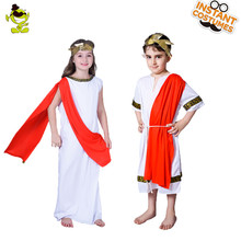 Disfraz romano de Halloween para niños, vestido de lujo para Cosplay de Navidad, disfraz de Halloween 2024 - compra barato