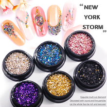 New York Storm 6 Style Crushed Stone Irregular Small Nail Beads 3D Nail Art Diy Design Manicure Decoration In Box Accessories 2024 - buy cheap