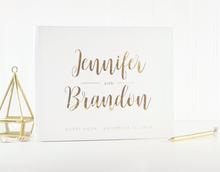 Libro de Visitas de boda con paisaje horizontal dorado, lámina personalizada, libro de invitados moderno, álbum de fotos instantáneo 2024 - compra barato